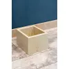 Кашпо из натурального мрамора Crema Marfil